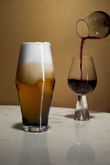 Tank wine glass 2-pack - black - Tom Dixon