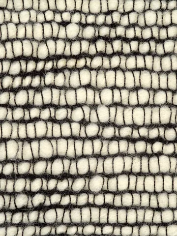 Thread felt 140x180 cm - Black & White - Tom Dixon