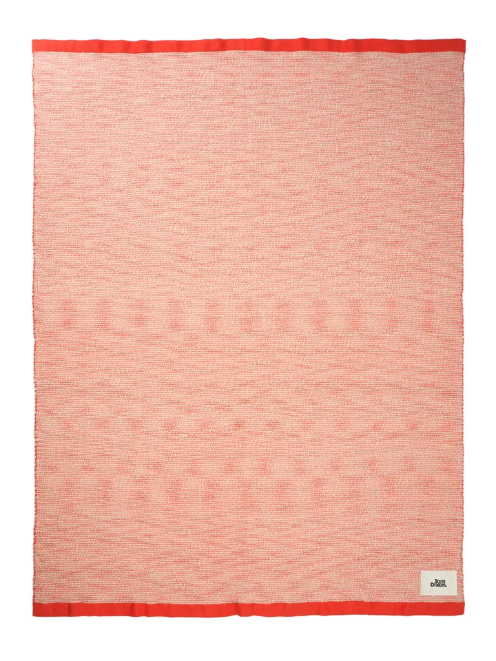 Thread felt 140x180 cm - Orange & White - Tom Dixon