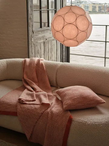 Thread felt 140x180 cm - Orange & White - Tom Dixon