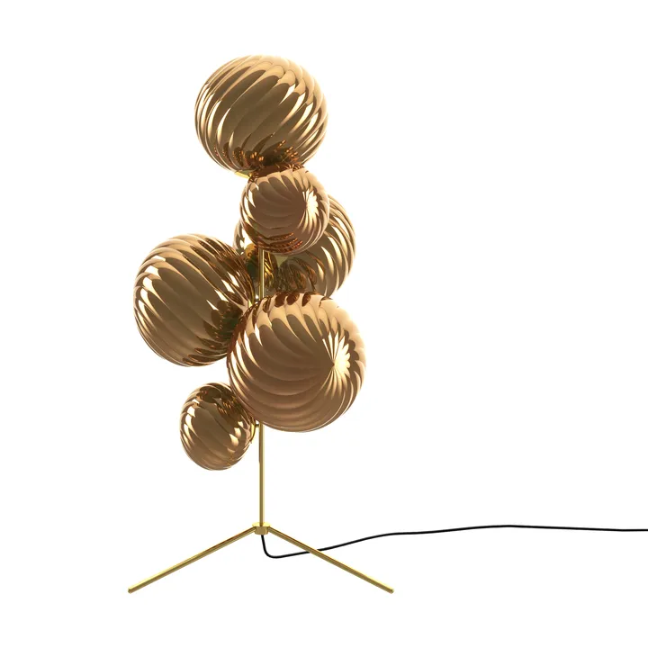Whirl chandelier floor lamp - Gold - Tom Dixon