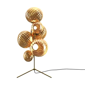 Whirl chandelier floor lamp - Gold - Tom Dixon