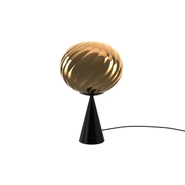 Whirl cone fat table lamp - Gold-black - Tom Dixon