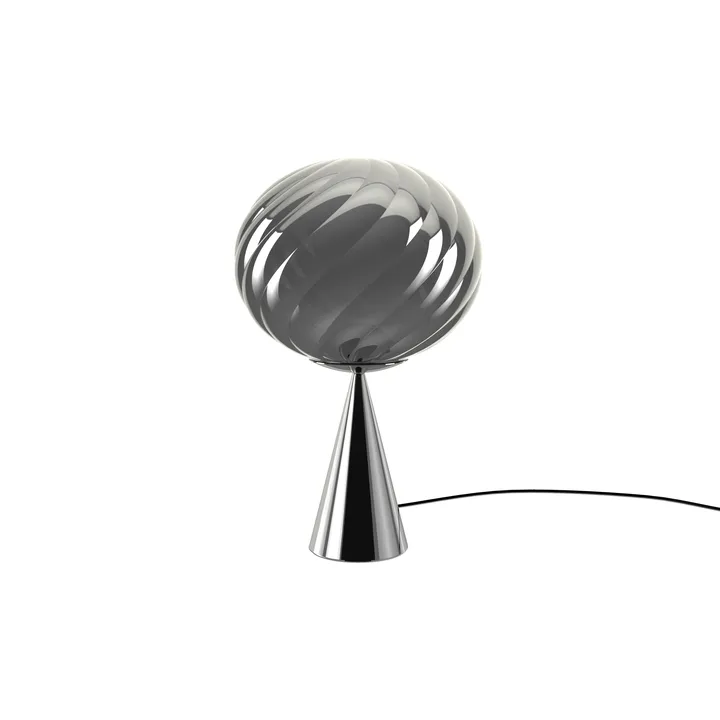 Whirl cone fat table lamp - Silver - Tom Dixon