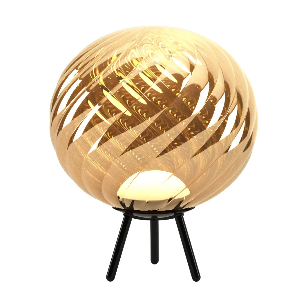 Whirl portable floor lamp, Gold-black Tom Dixon