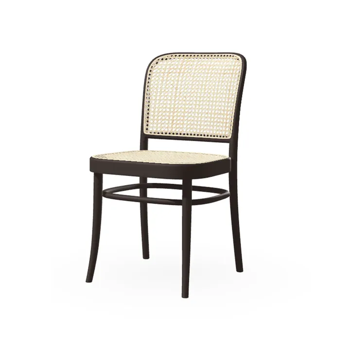 Ton no.811 chair rattan - Coffee B4-New rattan - TON