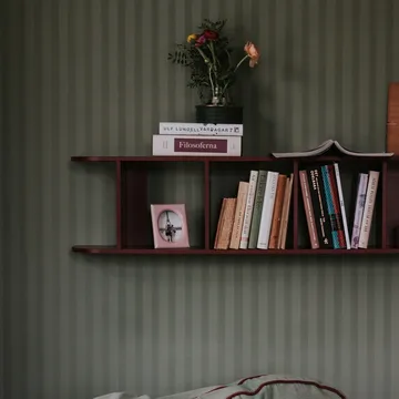 Flaneaur wall shelf 27x128 cm - Burgundy - TÔNN furniture