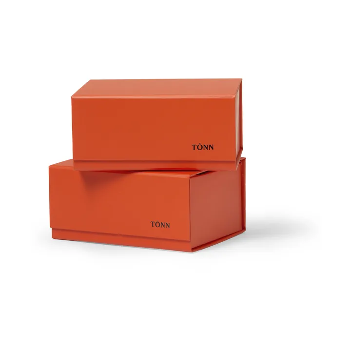 Pac box storage box - Danish red, small 11x10.5x16 cm, 2-pack - TÔNN furniture