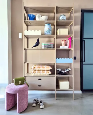 Portal bookcase, Camel, 123 cm - TÔNN furniture