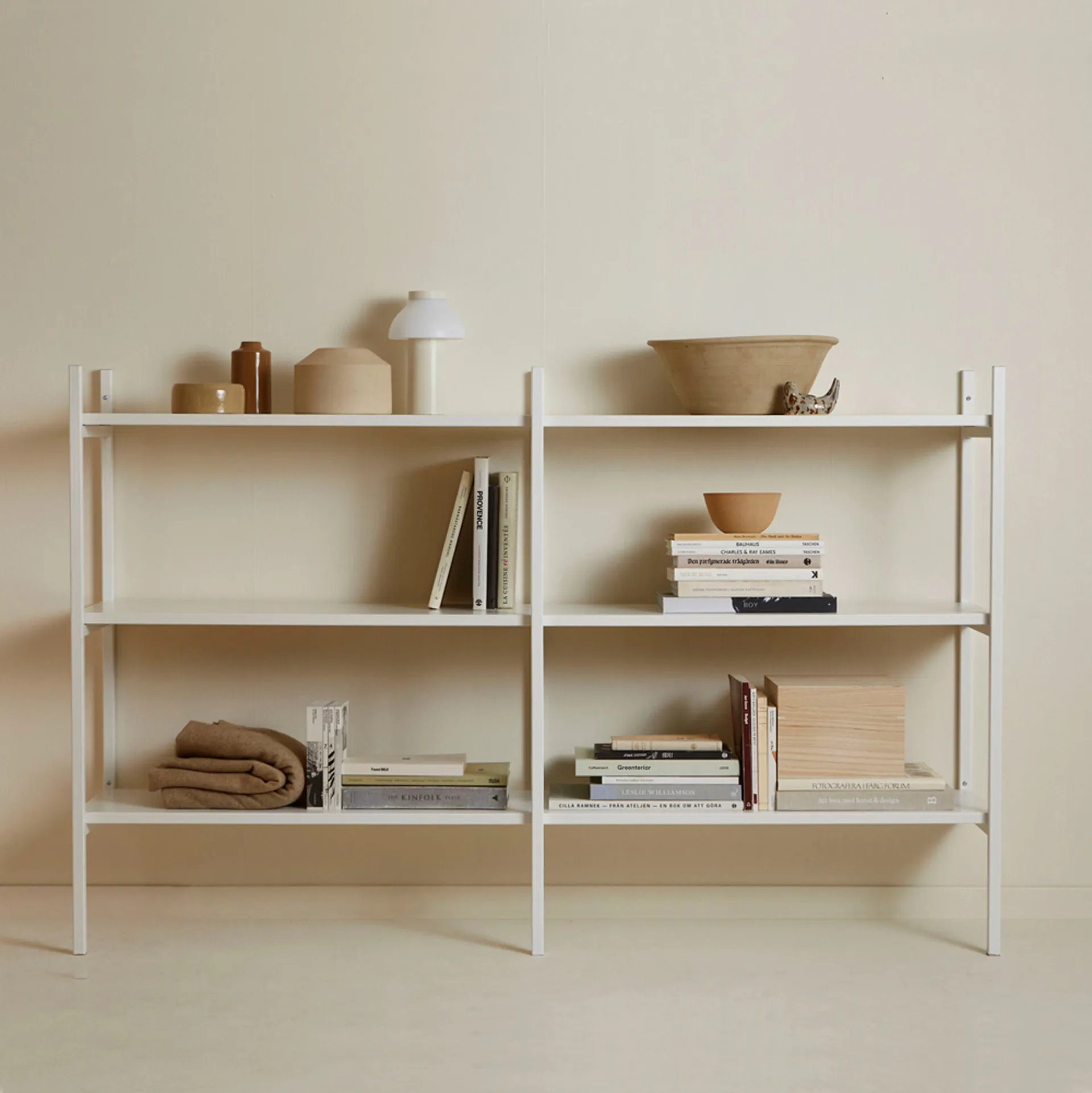 Portal bookcase small, Off white, 158 cm,  TÔNN furniture