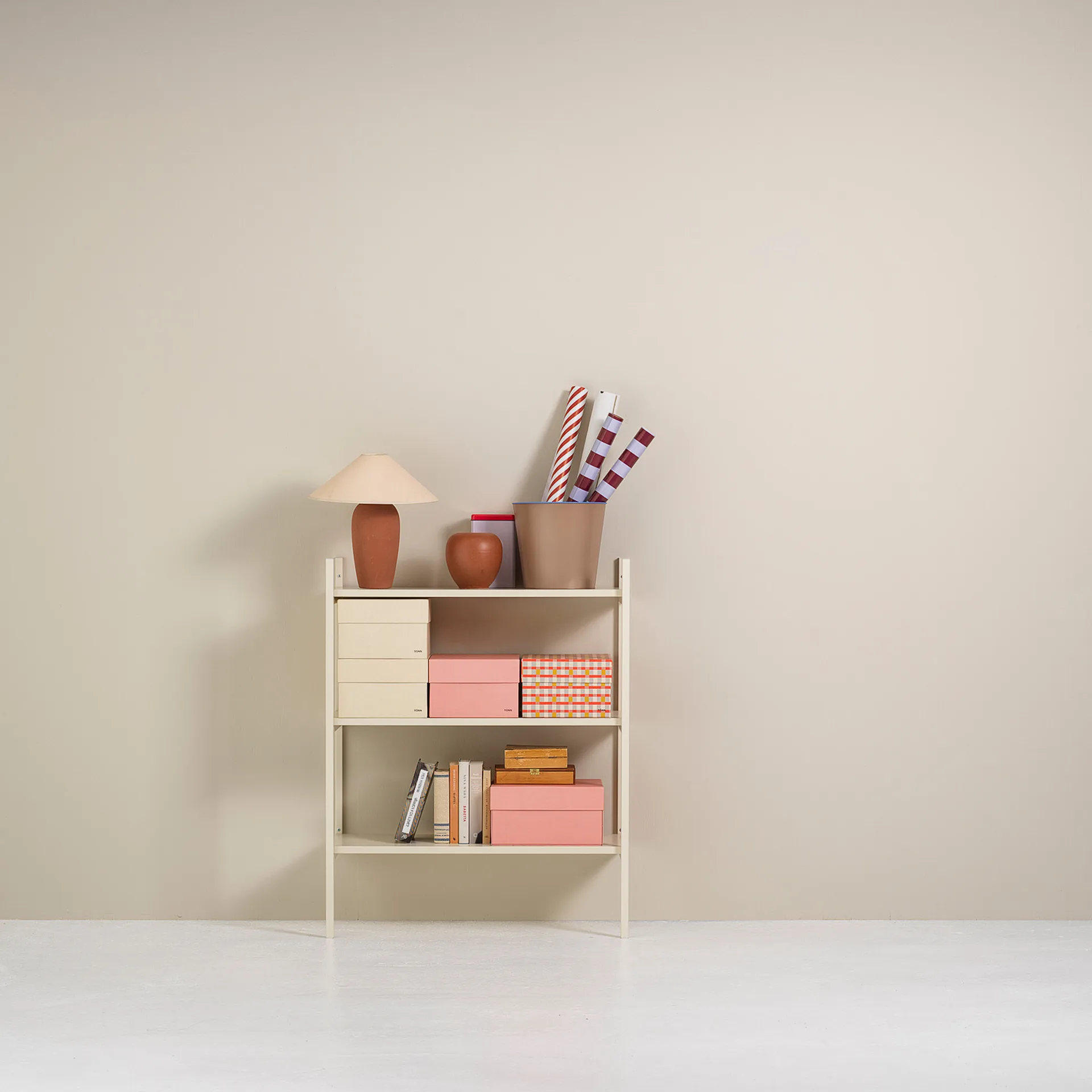 Portal bookcase small, Off white, 80 cm,  TÔNN furniture