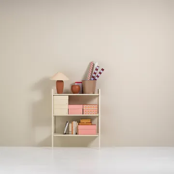 Portal bookcase small, Off white, 80 cm - TÔNN furniture