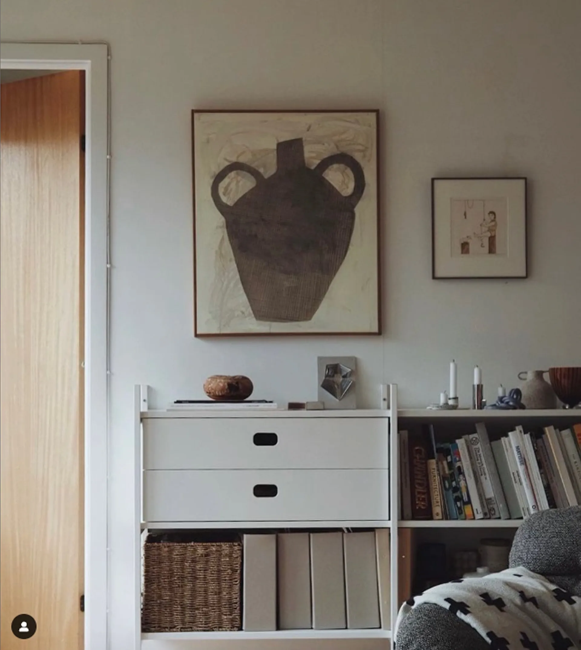 Portal bookcase small, White, 158 cm,  TÔNN furniture