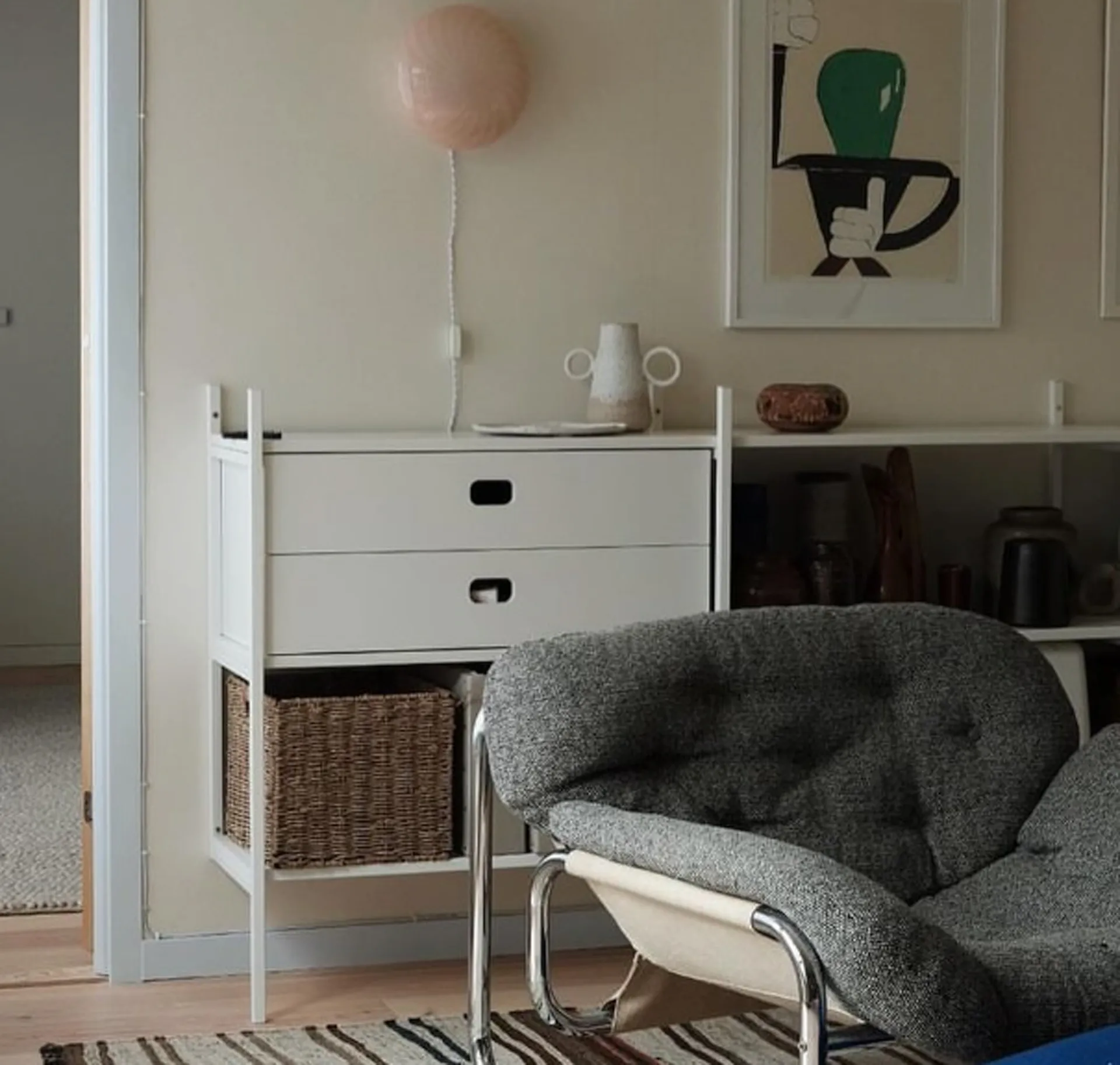 Portal bookcase small, White, 158 cm,  TÔNN furniture