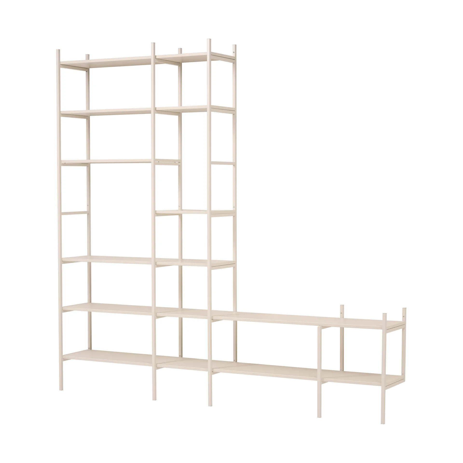 Portal TV shelf, Off white, 244 cm,  TÔNN furniture