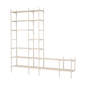 Portal TV shelf, Off white, 244 cm - TÔNN furniture