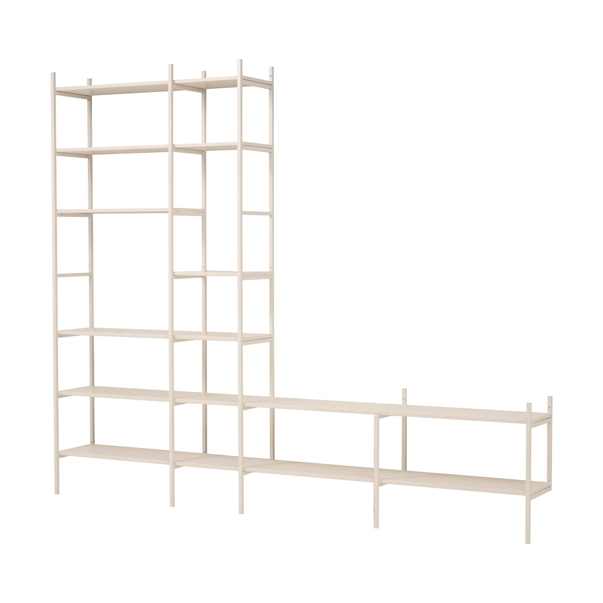 Portal TV shelf, Off white, 279 cm,  TÔNN furniture