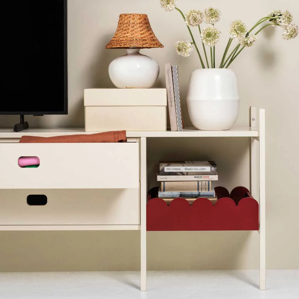 Portal TV stand 201 cm - Off-white,  TÔNN furniture