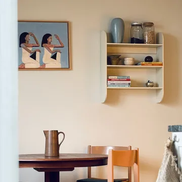 Strapats wall shelf 62x73,6 cm - Off-white - TÔNN furniture