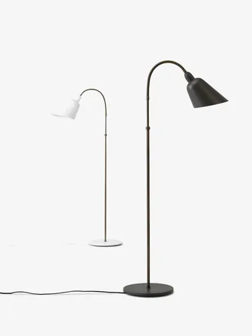 Bellevue AJ7 floor lamp Anniversary Edition - White-bronzed brass - &Tradition