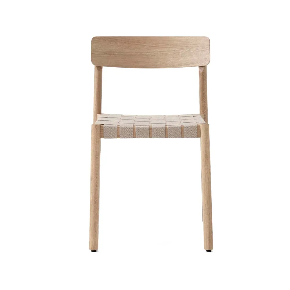 Betty TK1 Chair, Oak, natural braided linen band seat &Tradition