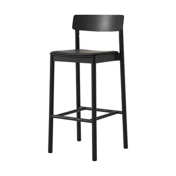 Betty TK17 Bar Chair 75 cm - Noble leather black-black laquered ash - &Tradition