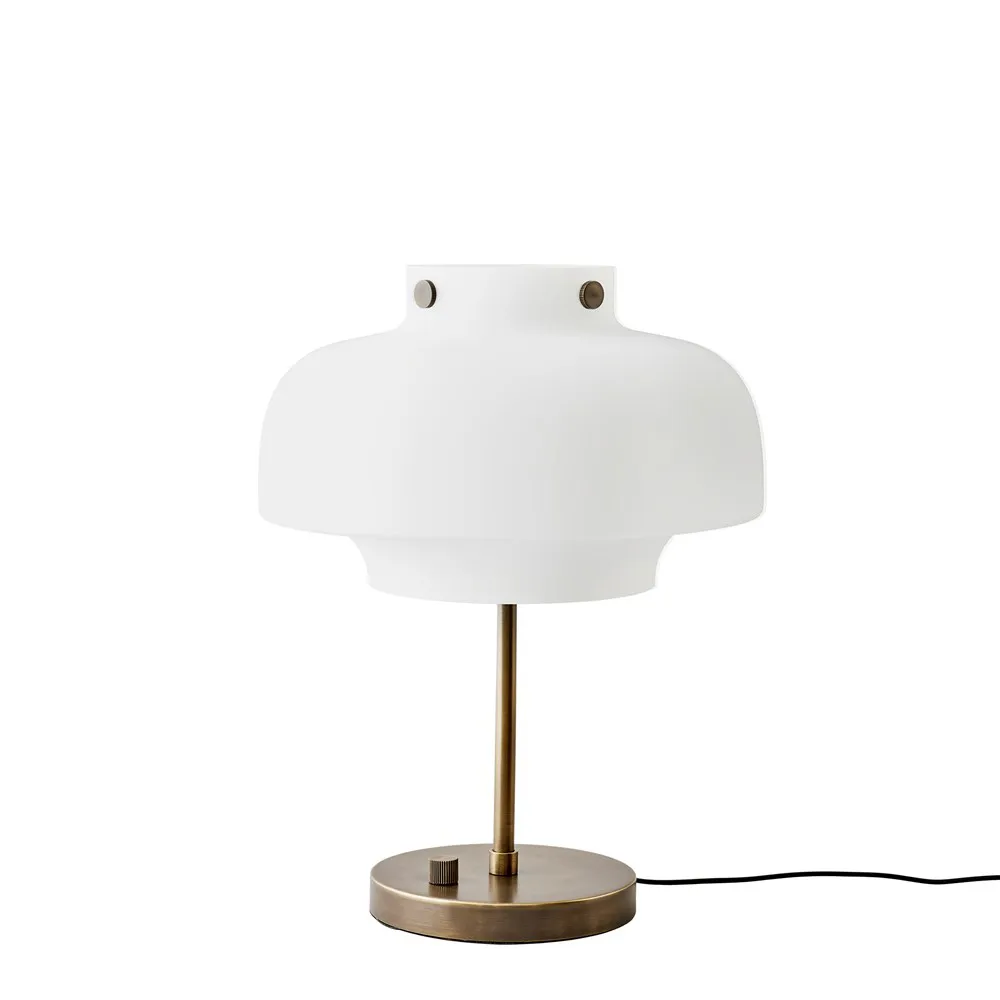 Copenhagen table lamp SC13, opal glass-brass &Tradition