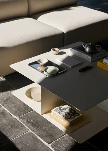 Develius EV3 coffee table - Steel ivory, Ø89x40 cm - &Tradition