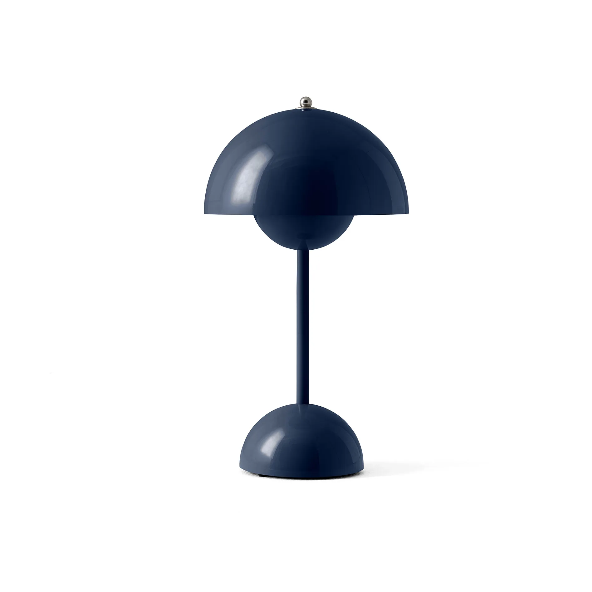 Flowerpot portable table lamp VP9, Steel blue &Tradition