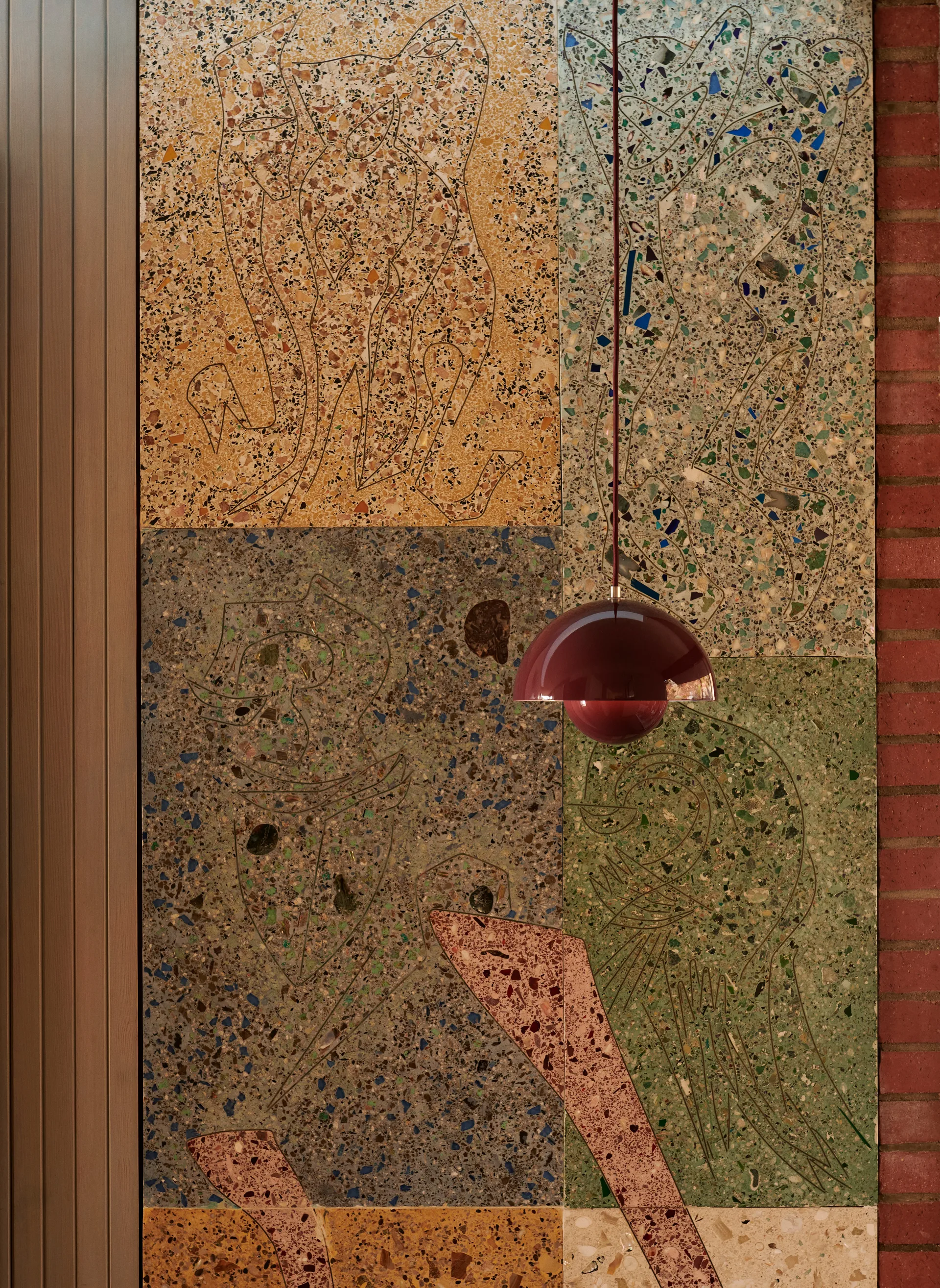 Flowerpot VP1 pendant lamp, Dark plum &Tradition