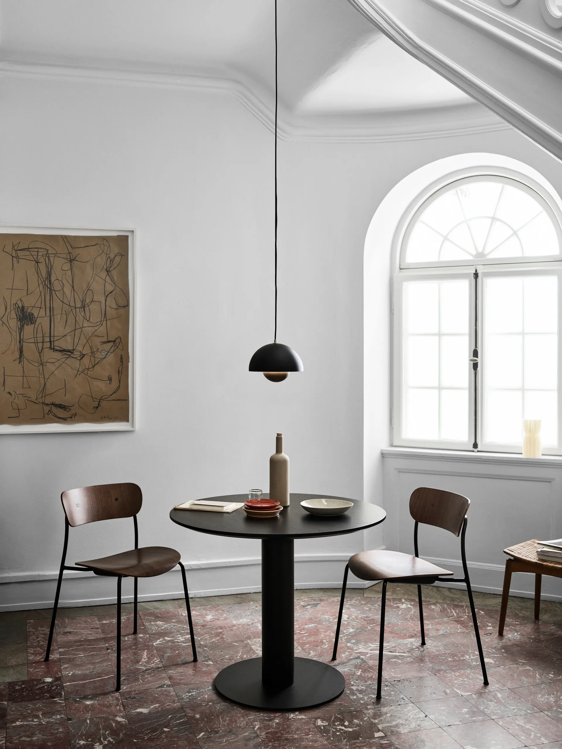 Flowerpot VP1 pendant lamp, matte black &Tradition