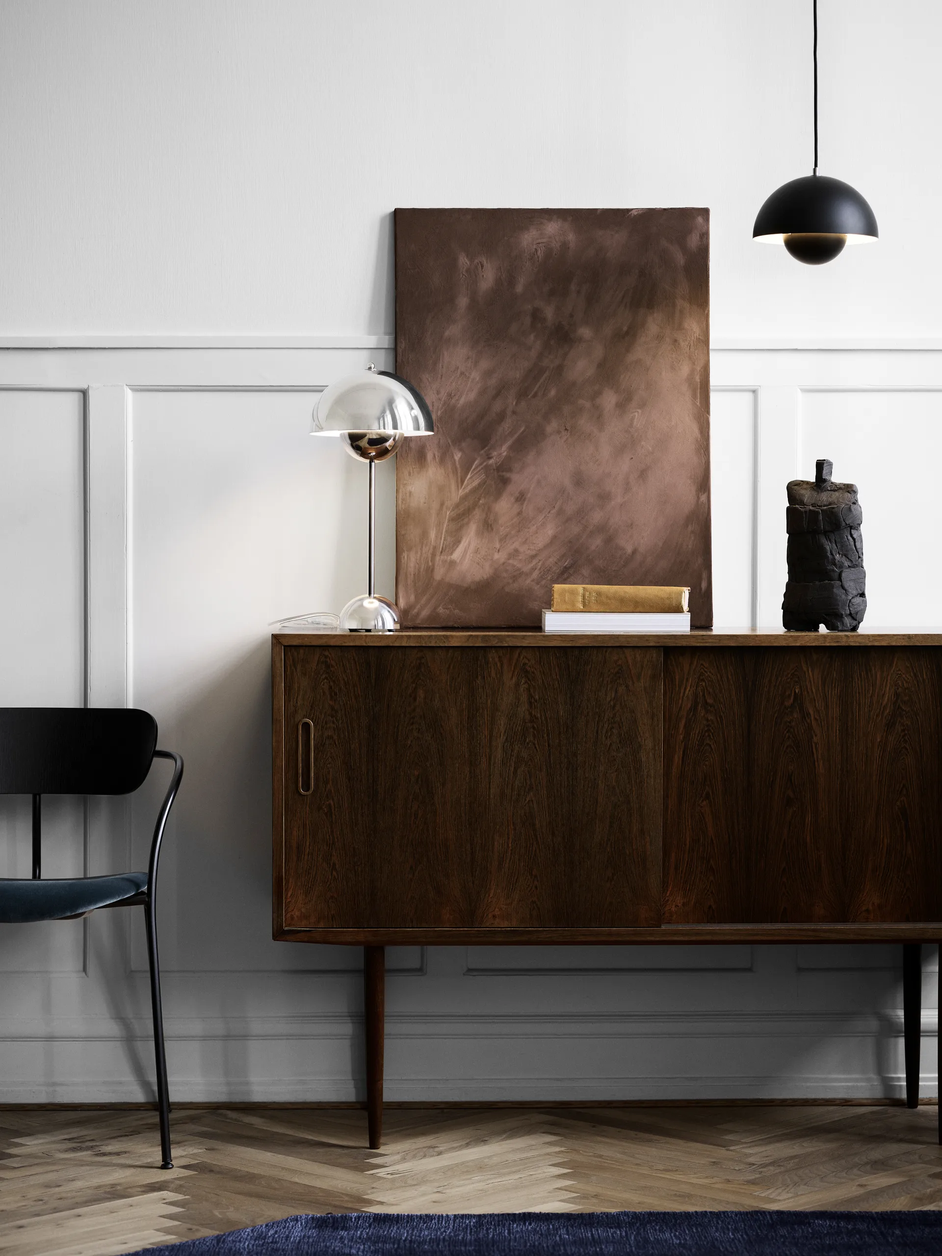 Flowerpot VP1 pendant lamp, matte black &Tradition