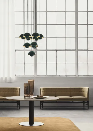 Flowerpot VP1 pendant lamp - Stone blue - &Tradition