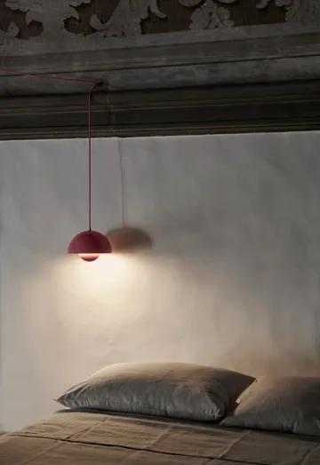 Flowerpot VP1 pendant lamp - Tangy pink - &Tradition