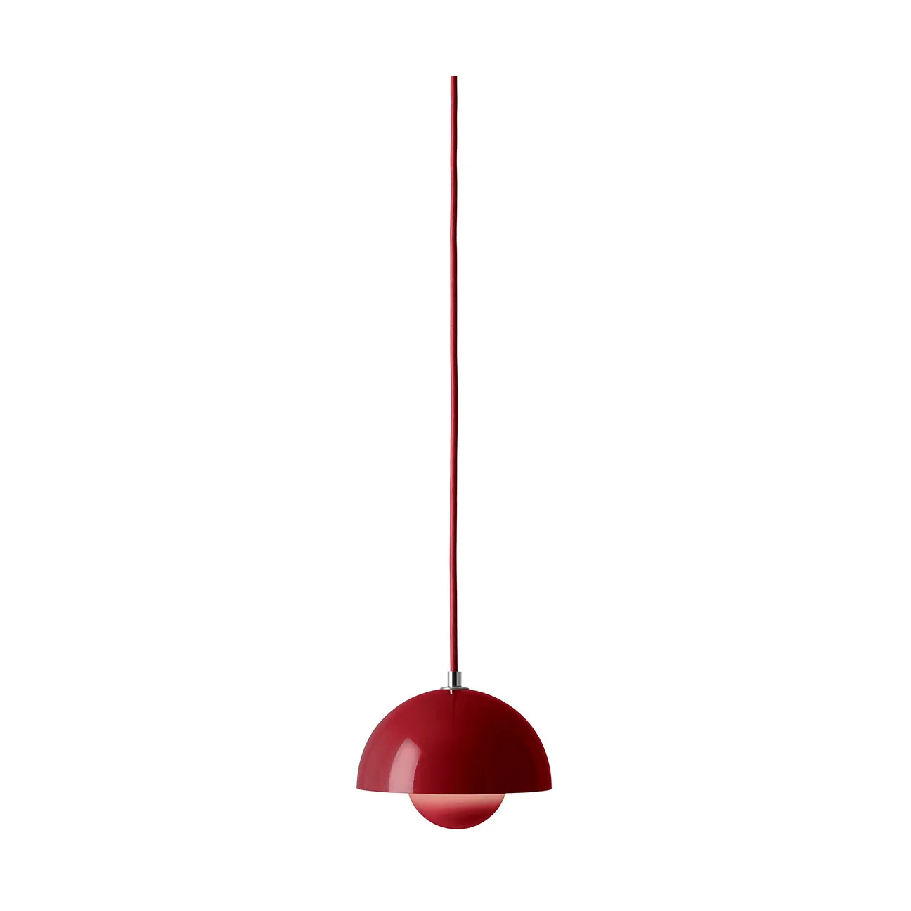 Flowerpot VP10 pendant lamp, Vermilion red &Tradition