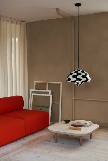 Flowerpot VP2 pendant lamp big - Black-white pattern - &Tradition