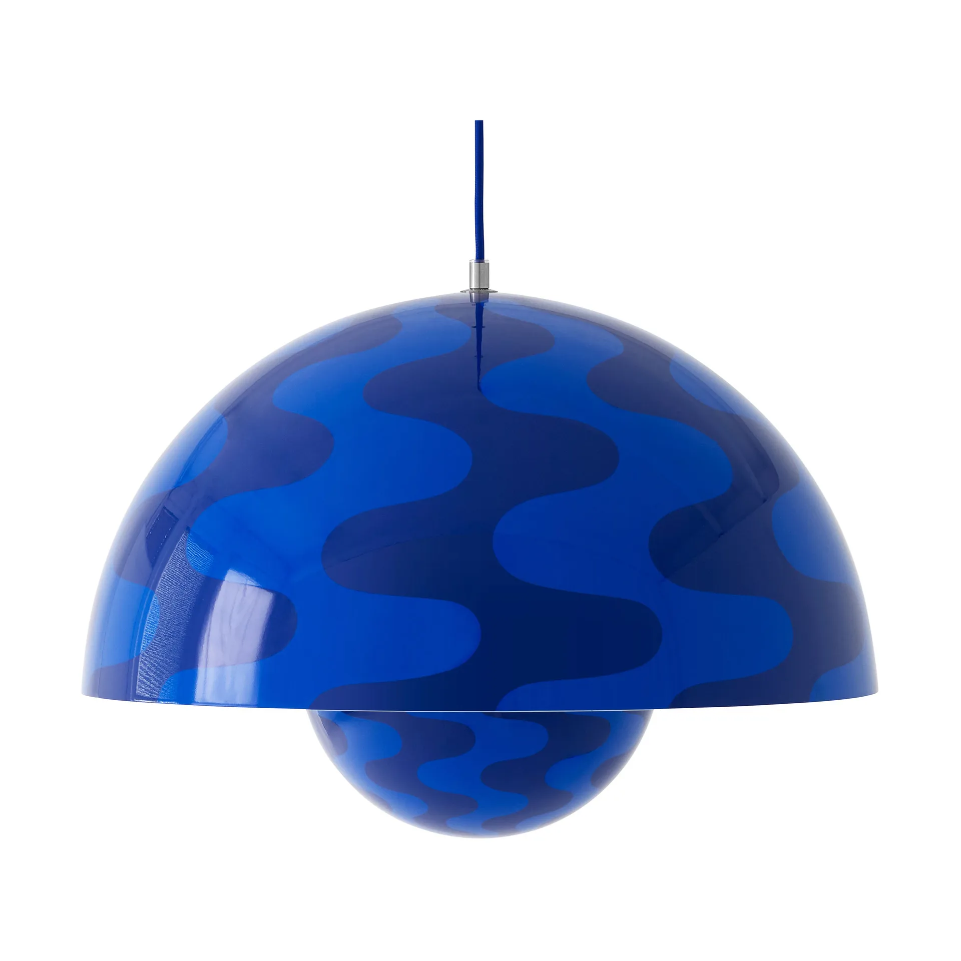 Flowerpot VP2 pendant lamp big, Cobalt blue-Twilight blue &Tradition