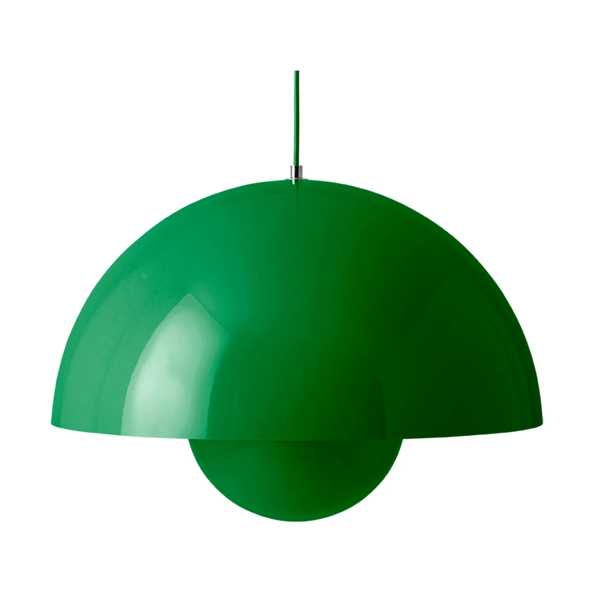 Flowerpot VP2 pendant lamp big, Signal green &Tradition