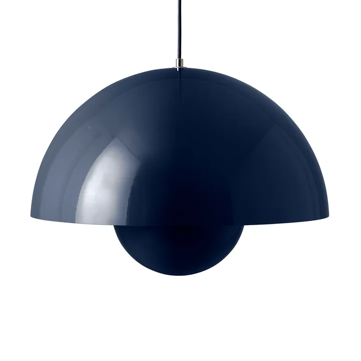 Flowerpot VP2 pendant lamp big - Steel blue - &Tradition