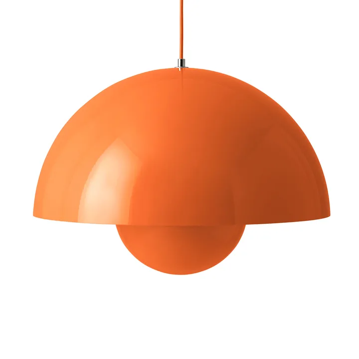 Flowerpot VP2 pendant lamp big - Zesty orange - &Tradition