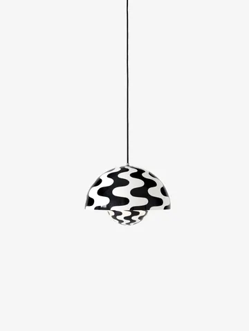 Flowerpot VP7 pendant lamp - Black-white pattern - &Tradition
