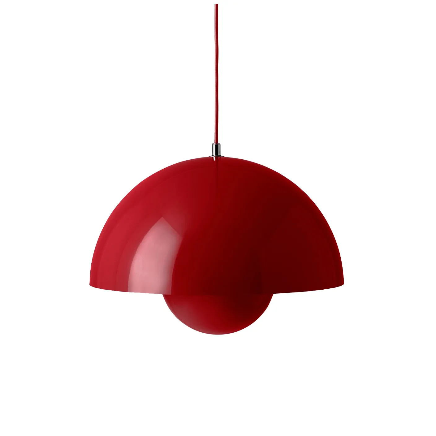 Flowerpot VP7 pendant lamp, Vermilion red &Tradition