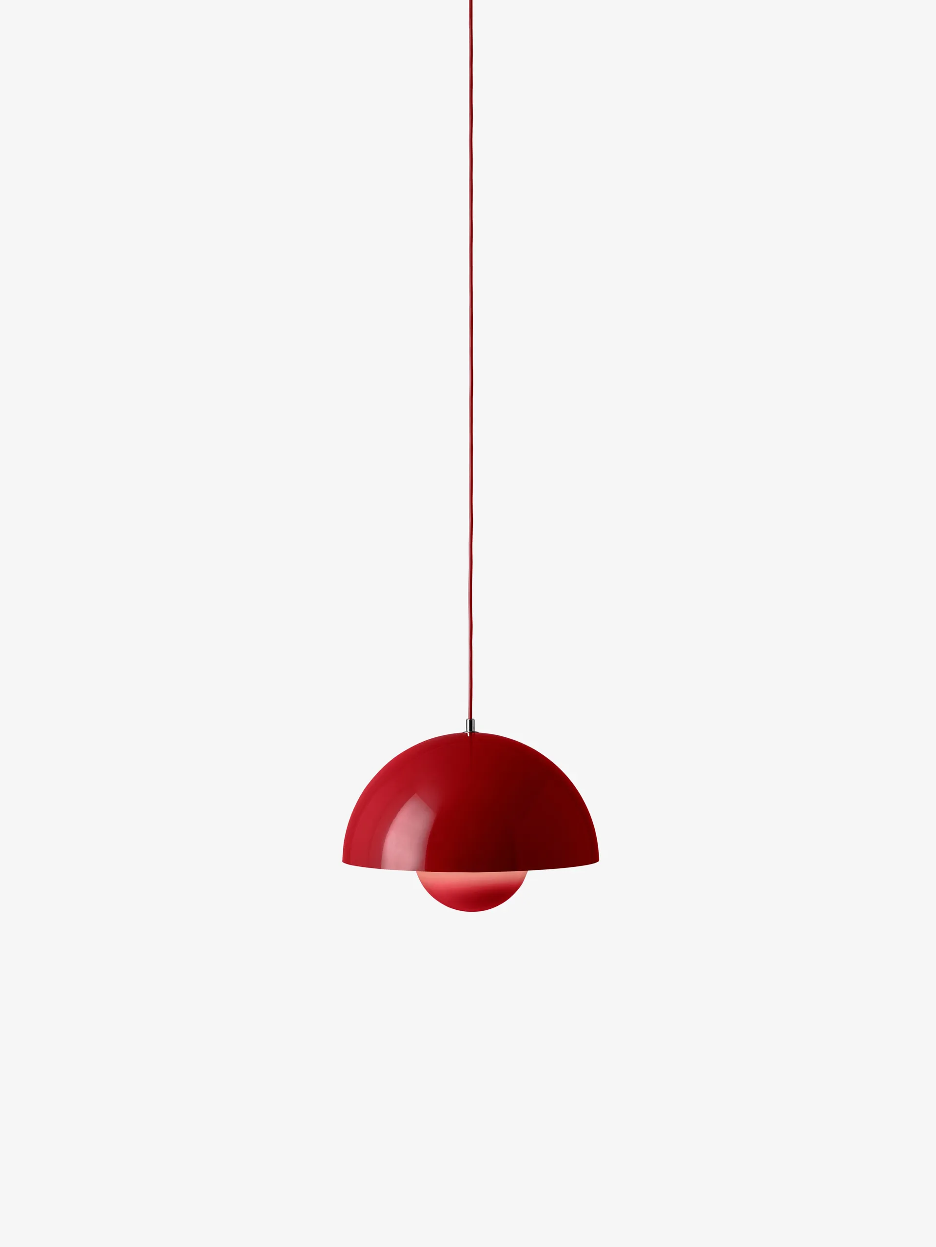 Flowerpot VP7 pendant lamp, Vermilion red &Tradition