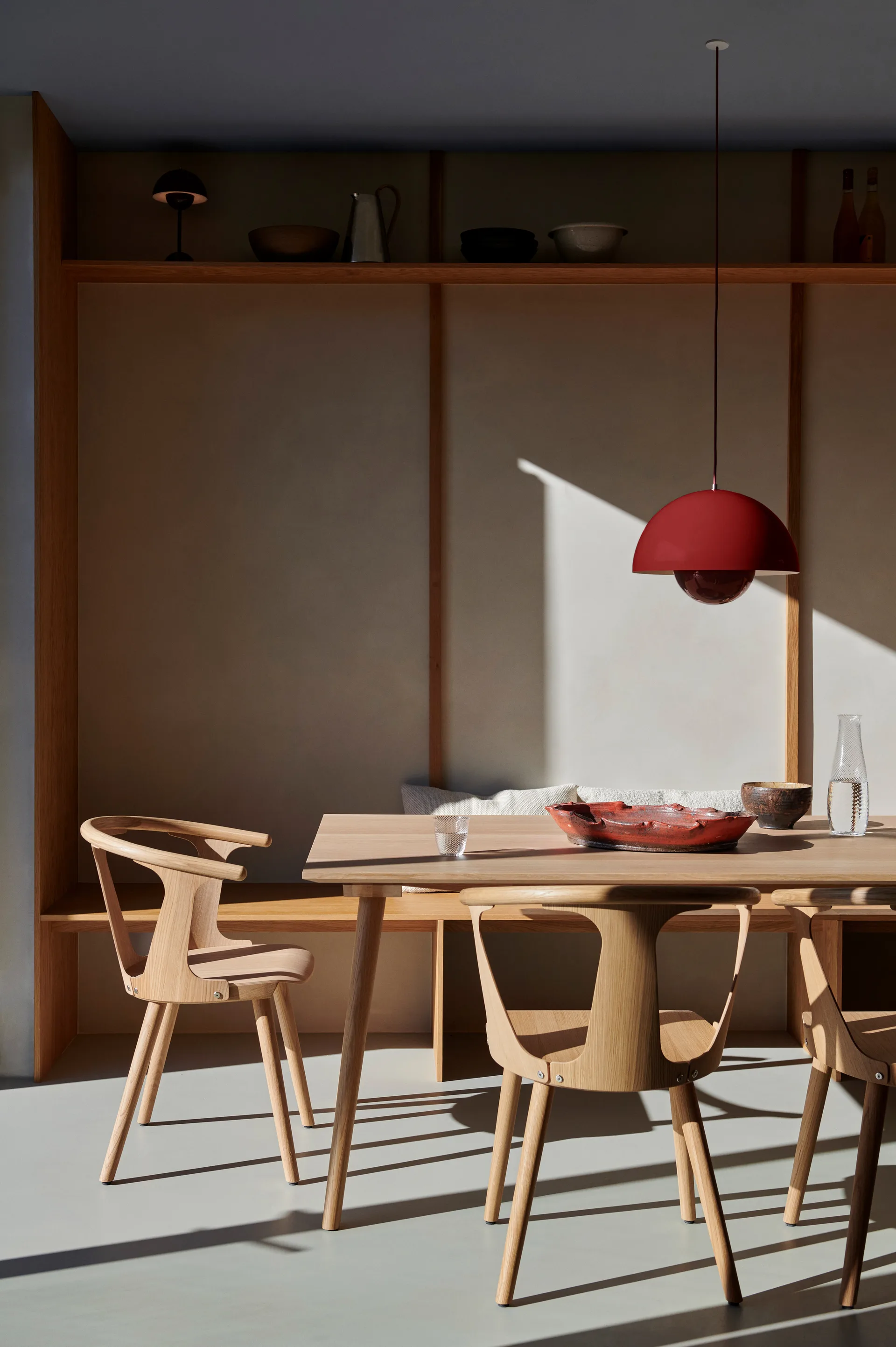 Flowerpot VP7 pendant lamp, Vermilion red &Tradition