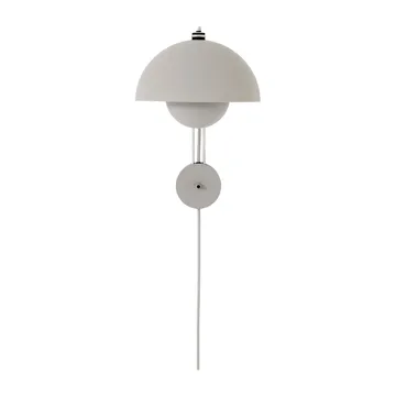 Flowerpot VP8 wall lamp - Matte light-grey - &Tradition