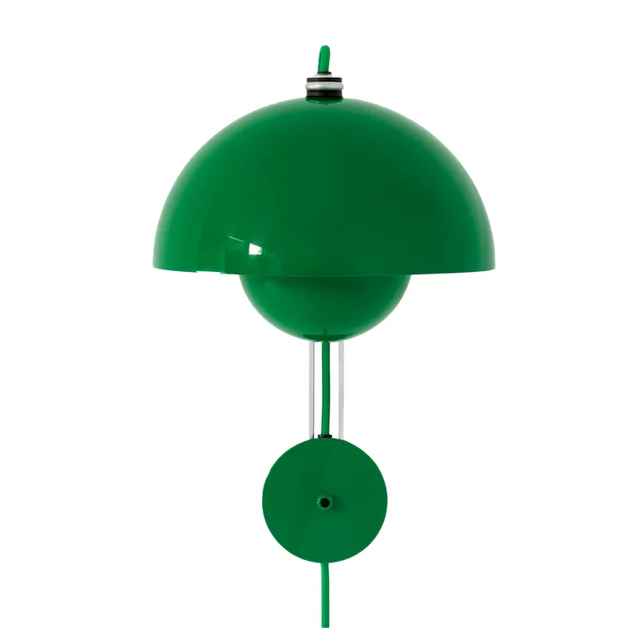 Flowerpot VP8 wall lamp - Signal green - &Tradition