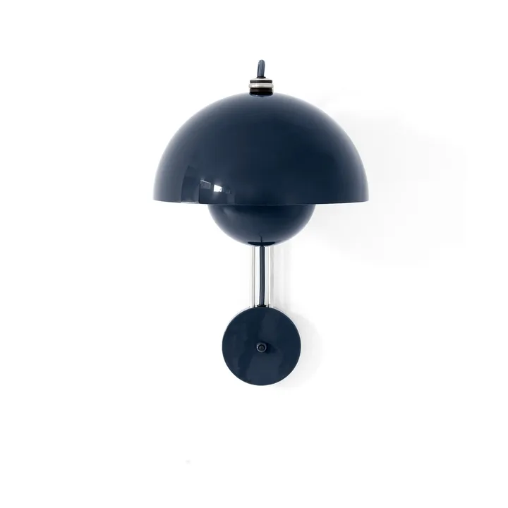 Flowerpot VP8 wall lamp - Steel blue - &Tradition