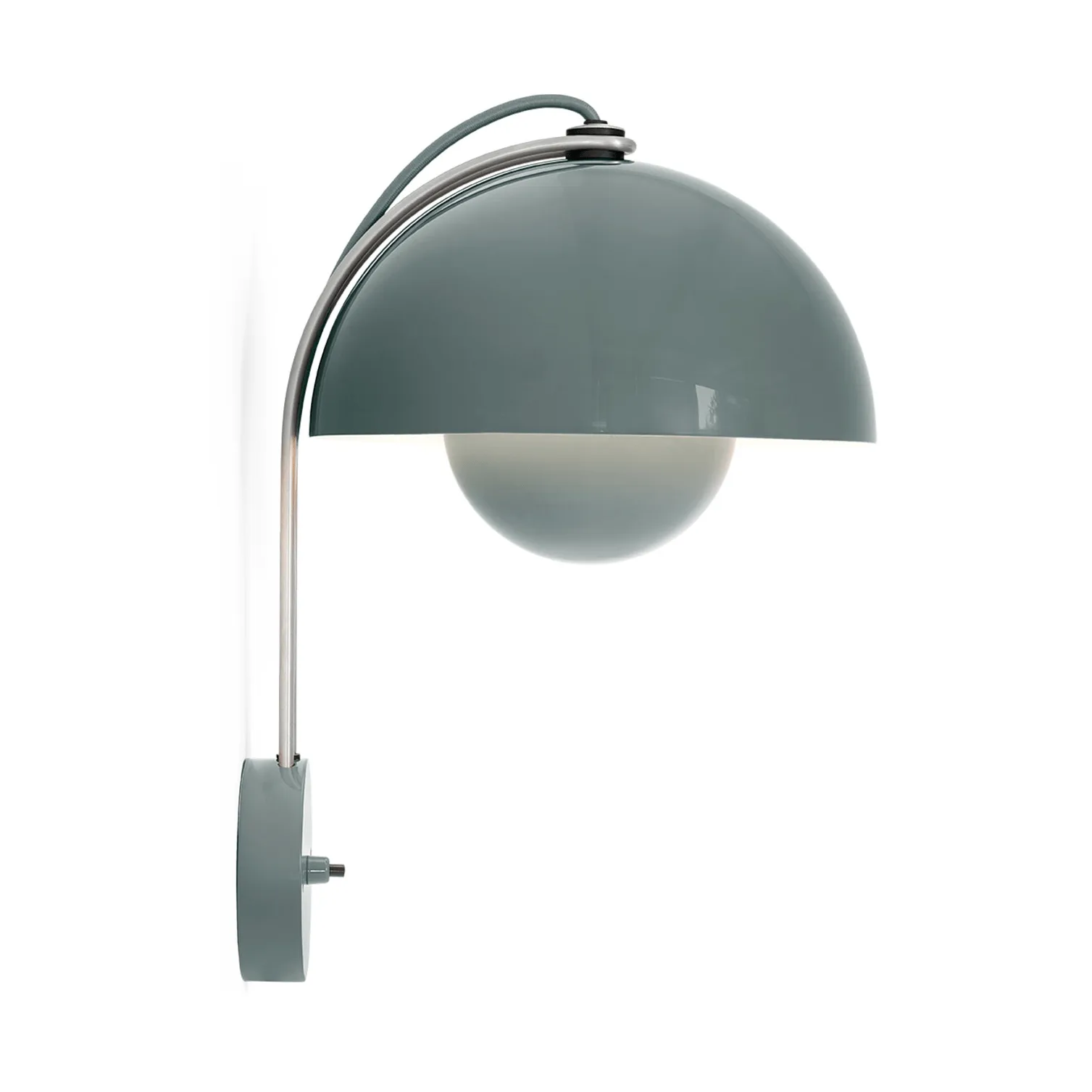 Flowerpot VP8 wall lamp, Stone blue &Tradition