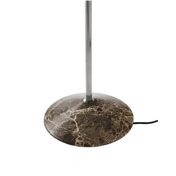 Gio LN 28 floor lamp - Dark chrome, marble - &Tradition