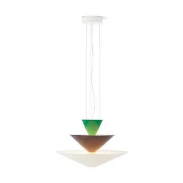 Gio LN14 pendant lamp Ø60 cm - Signal green-deep blue-ecru - &Tradition